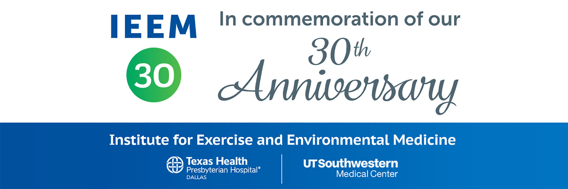 IEEM 30th Anniversary Banner