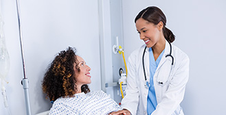 Doctor with pregnant patient