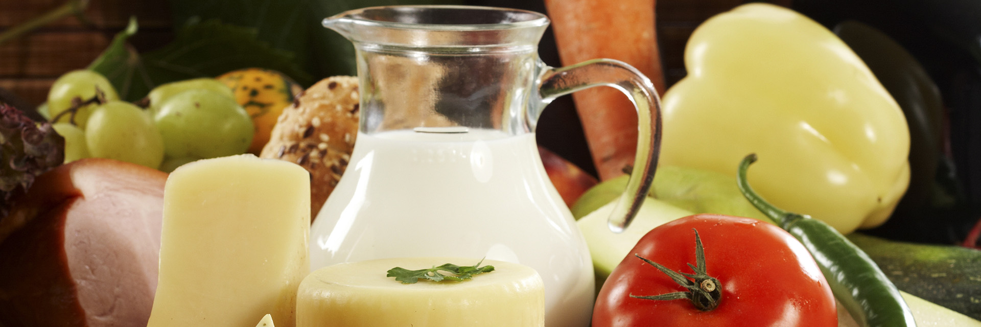 Farm Table with Fresh Food