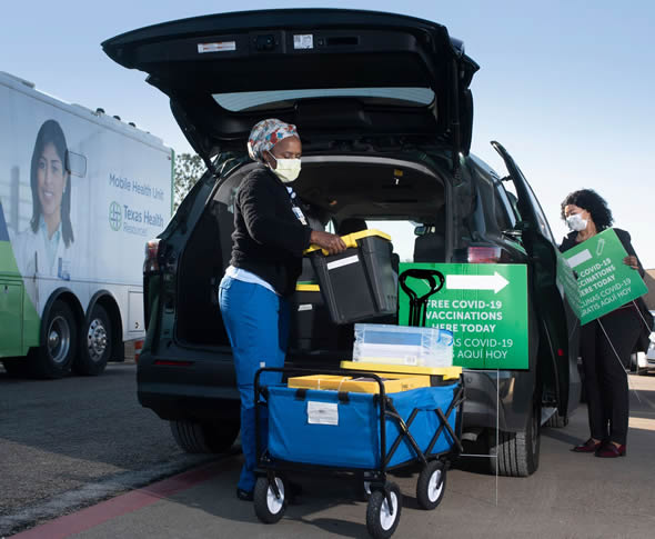 Mobile health vaccine clinics