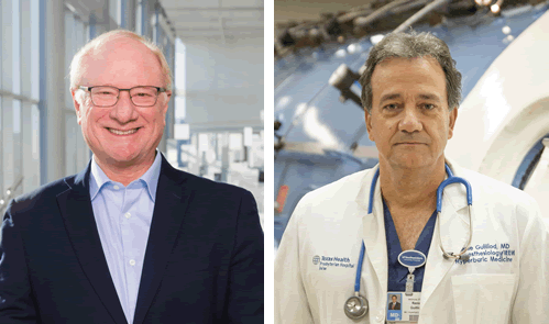 Benjamin Levine, M.D., left, and Renie Guilliod, M.D.