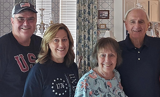 Sandy Simpson and family