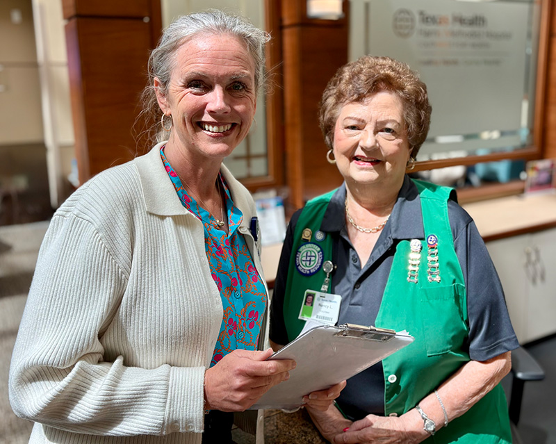 Nancy Langley with staff