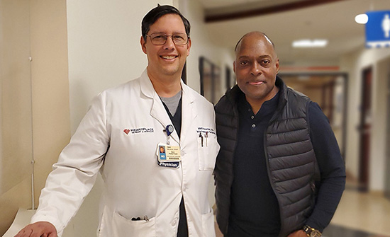 Yon King with Dr. Peterman