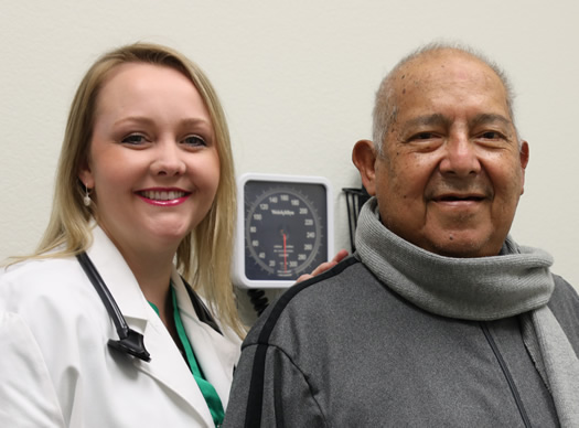 Brandie Williams, M.D., assisted in arranging a heart transplant for her patient Pete Sanchez.