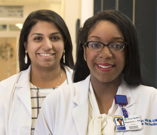 Nurse practitioners Rincy Thomas and Stephanie Lindsey-Taylor