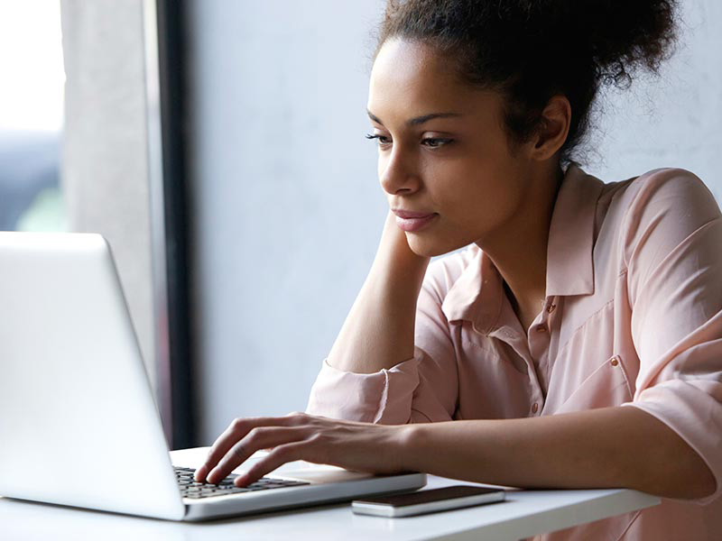 Woman on laptop