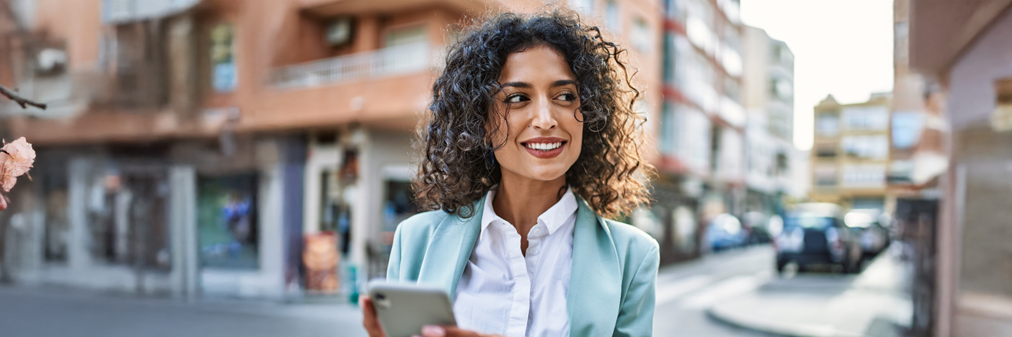 Woman using phone