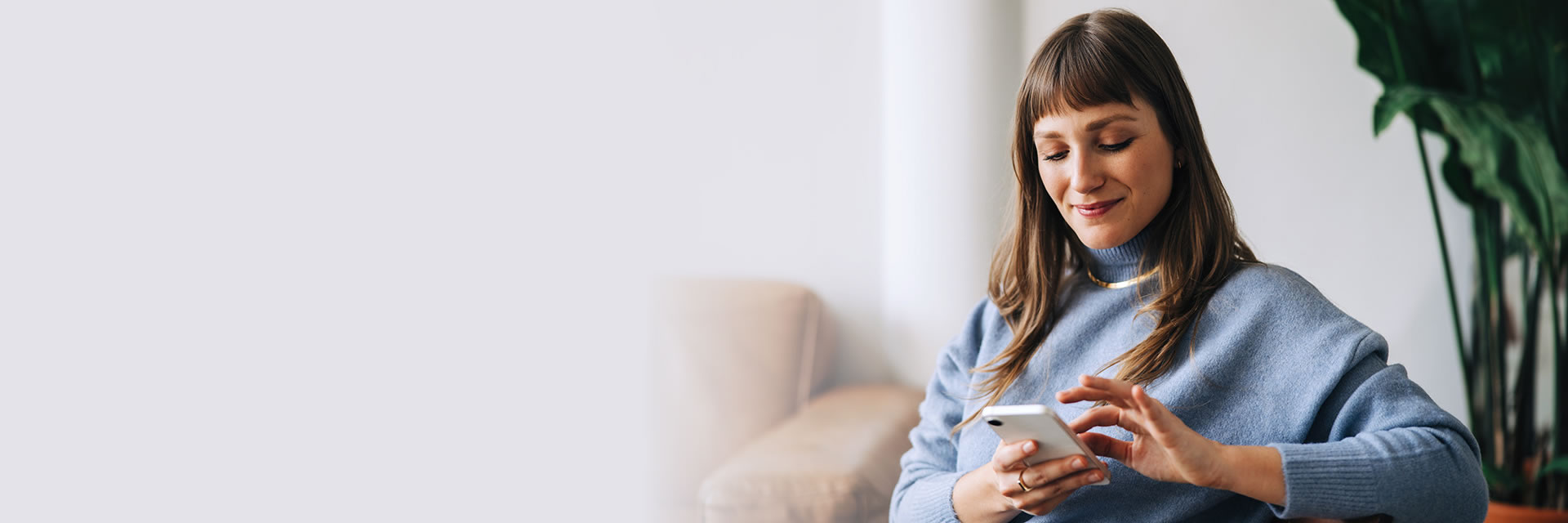 Woman using phone