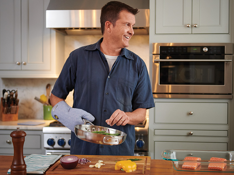Man in kitchen