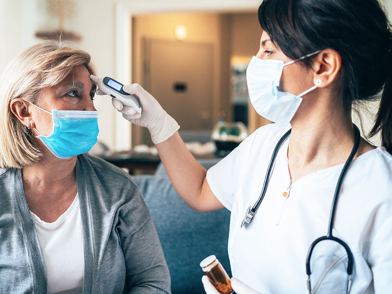 Nurse with mask