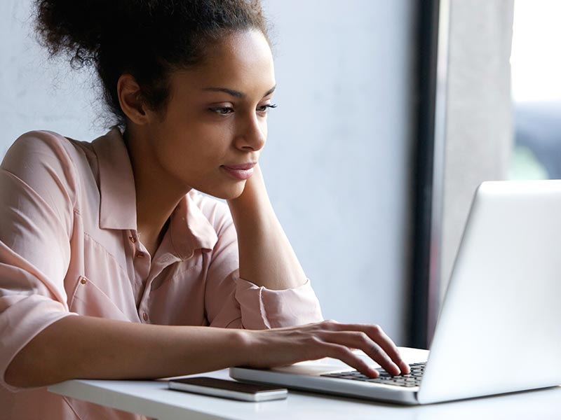 Woman on laptop