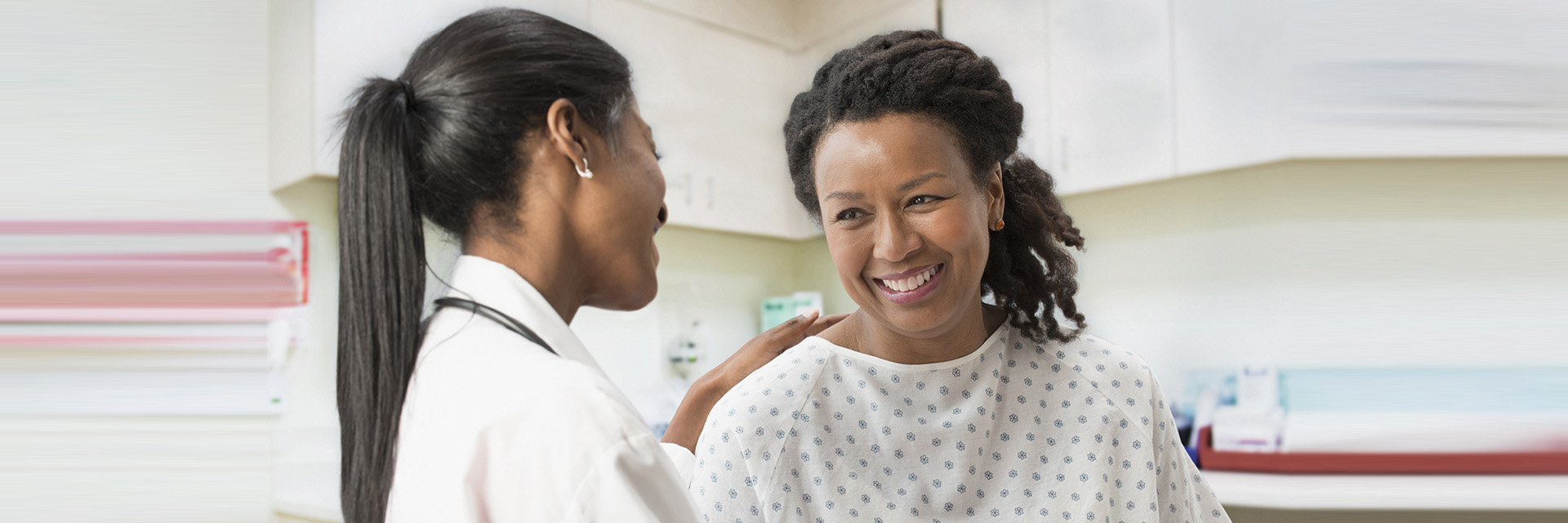 Doctor with patient