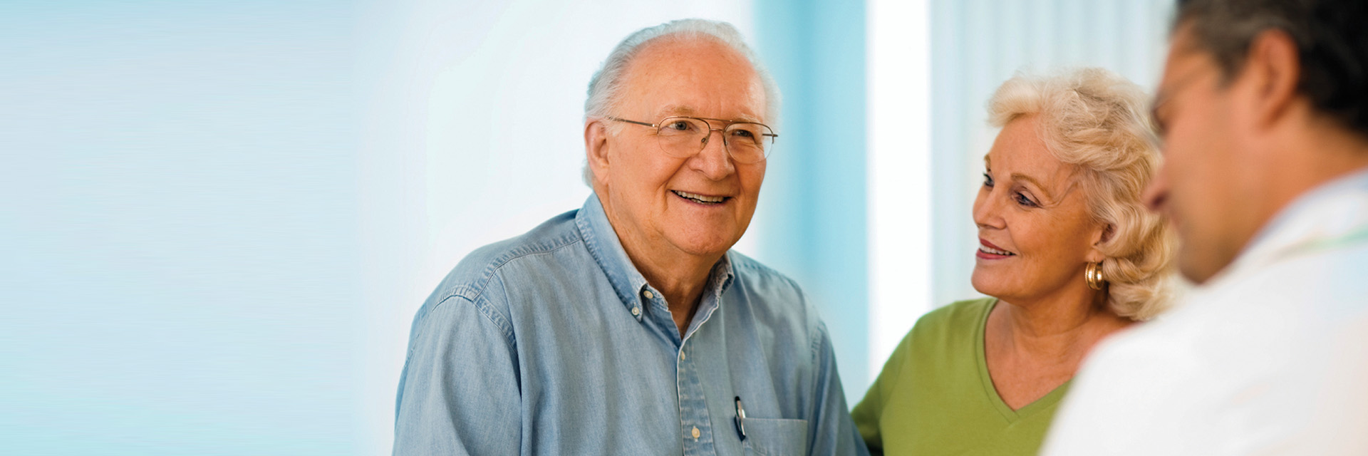 Couple meeting with doctor