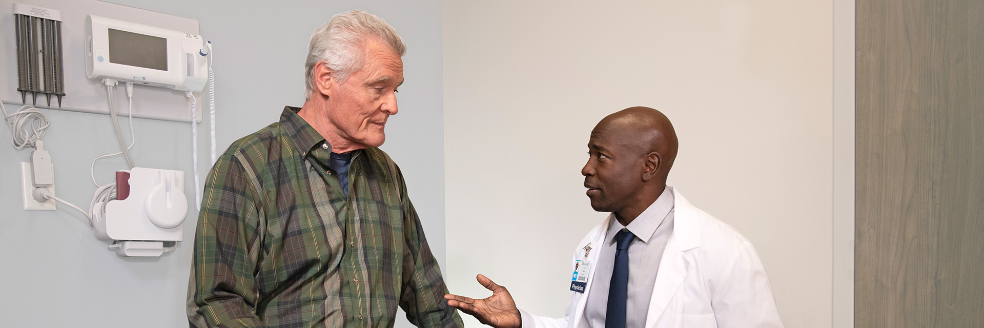 Doctor with patient