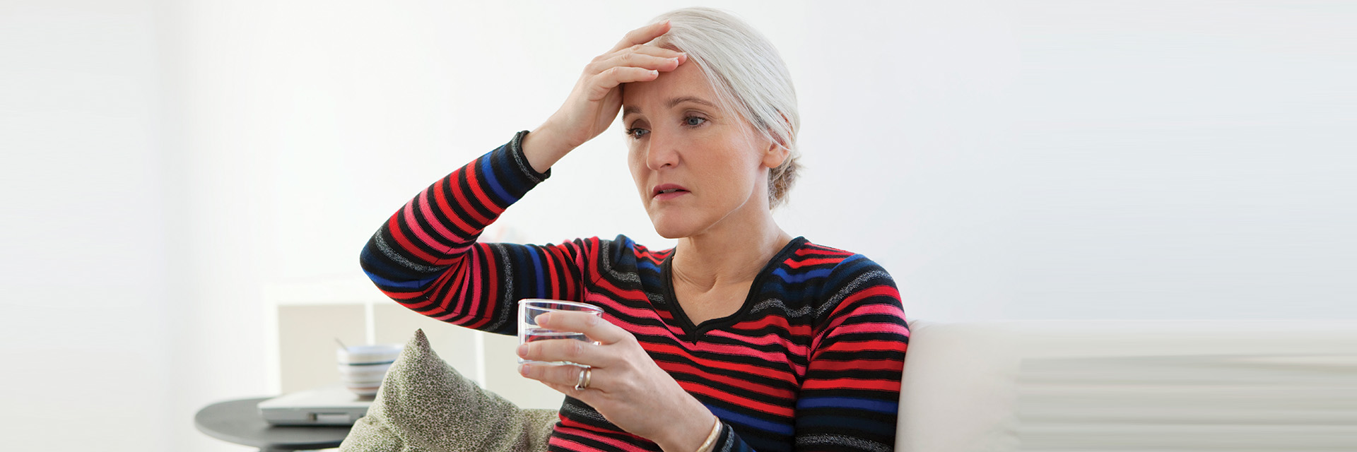 Woman with headache