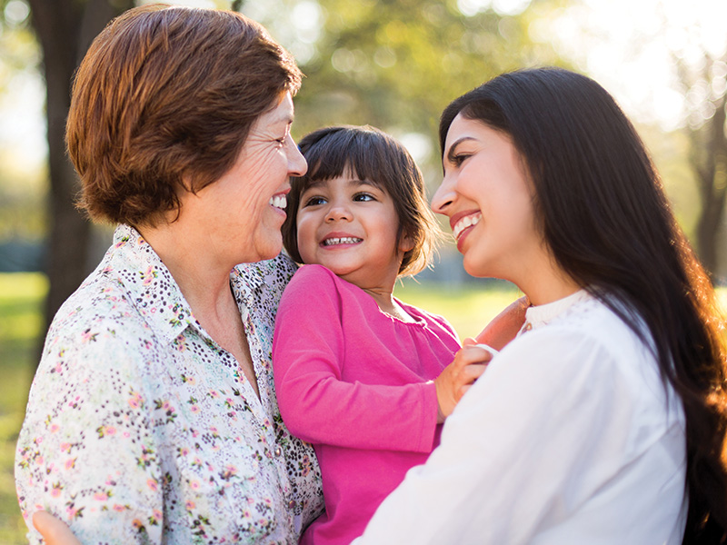 Grandma with Daughter and Granddaughter